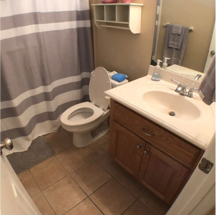Small second bathroom